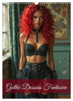 Cover Gothic Dessous Fantasien (Wandkalender 2026 DIN A3 hoch), CALVENDO Monatskalender
