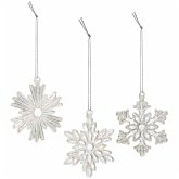 3er-Set Glasanhänger »Schneeflocken«