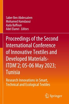 Proceedings of the Second International Conference of Innovative Textiles and Developed Materials-ITDM'2; 05-06 May 2023; Tunisia