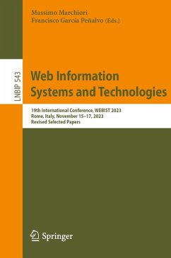 Cover Web Information Systems and Technologies (eBook, PDF)