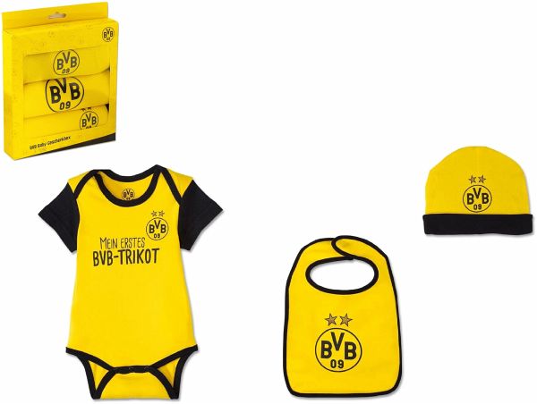 BVB 23260700 - BVB Baby Geschenkbox 3-teilig (Body/Mütze/Lätzchen), Größe 62/68