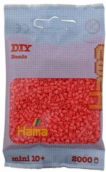 Hama 501-44 - DIY Bügelperlen Mini 10+, ca. 2000 Stück, Pastell-Rot Hama 501-44 - DIY Bügelperlen Mini 10+, ca. 2000 Stück, Pastell-Rot