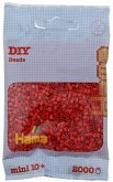 Hama 501-05 - DIY Bügelperlen Mini 10+, ca. 2000 Stück, Rot
