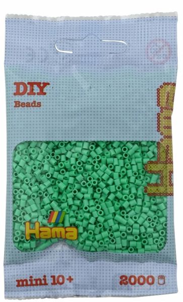 Hama 501-11 - DIY Bügelperlen Mini 10+, ca. 2000 Stück, Hellgrün