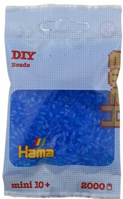 Cover Hama 501-15 - DIY Bügelperlen Mini 10+, ca. 2000 Stück, Transparent-Blau