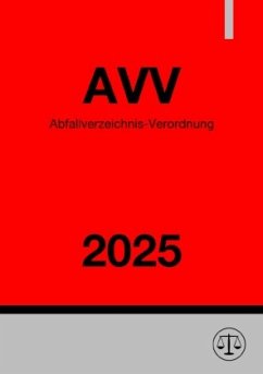 Abfallverzeichnis-Verordnung - AVV 2025 Cover Abfallverzeichnis-Verordnung - AVV 2025