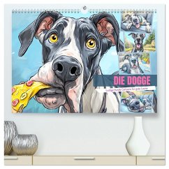 Die Dogge. Lustige Hunde Cartoons für gute Laune (hochwertiger Premium Wandkalender 2026 DIN A2 quer), Kunstdruck in Hochglanz Die Dogge. Lustige Hunde Cartoons für gute Laune (hochwertiger Premium Wandkalender 2026 DIN A2 quer), Kunstdruck in Hochglanz