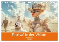 Cover Festival in der Wüste - Bunt und schräg (Wandkalender 2026 DIN A4 quer), CALVENDO Monatskalender