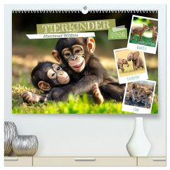 Cover TIERKINDER Abenteuer Wildnis (hochwertiger Premium Wandkalender 2026 DIN A2 quer), Kunstdruck in Hochglanz