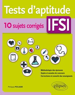 Cover Tests d'aptitude IFSI - 10 sujets corrigés