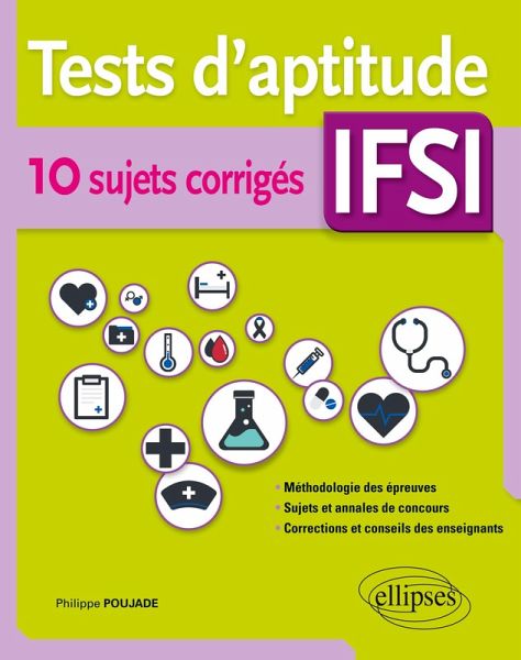 Tests d'aptitude IFSI - 10 sujets corrigés