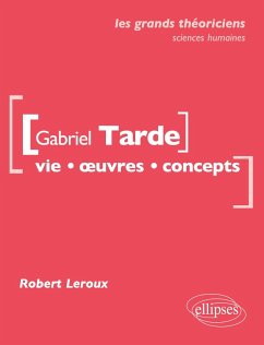 Cover Gabriel Tarde. Vie, ¿uvres, concepts