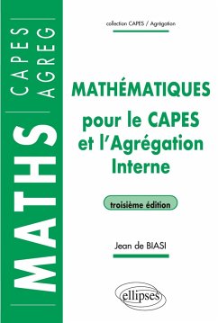 Cover Mathématiques pour le CAPES et l'Agrégation interne - 3e édition