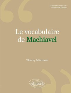 Cover vocabulaire de Machiavel (Le)