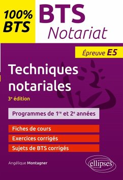 BTS notariat - Techniques notariales - 3e édition - Montagner, Angélique