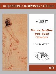 Cover Musset, On ne badine pas avec l'amour