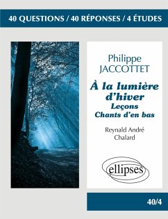 Cover Philippe Jaccottet - À la lumière d'hiver - Leçons - Chants d'en bas