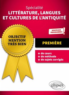 Cover Spécialité Littérature, Langues et Cultures de l'Antiquité - Première - Nouveaux programmes