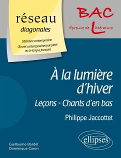 Cover À la lumière d'hiver (Leçons - Chants d'en bas - Á la lumière d'hiver) de Philippe Jaccottet. D. Domaine : Littérature contemporaine - ¿uvres contemporaines françaises ou de langue française