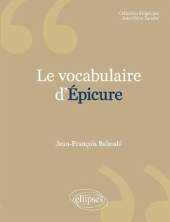 Cover vocabulaire d'Épicure (Le)