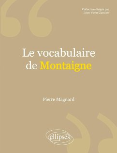 Cover Le vocabulaire de Montaigne