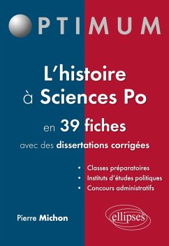 Cover L'histoire à Sciences po en 39 fiches (et dissertations corrigées)