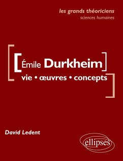 Cover Durkheim Émile. Vie, ¿uvres, concepts