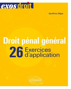 Cover Droit pénal général - 26 Exercices d'application