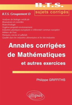 Cover Annales corrigées de mathématiques et autres exercices BTS groupement D