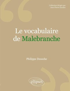Cover vocabulaire de Malebranche (Le)