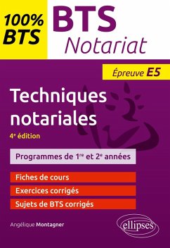 BTS notariat - Techniques notariales - Montagner, Angélique