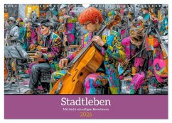 Cover Stadtleben - Mit leicht schrulligen Bewohnern (Wandkalender 2026 DIN A3 quer), CALVENDO Monatskalender