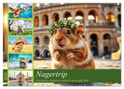 Cover Nagertrip - Ein kleiner Hamster entdeckt die große Welt (Wandkalender 2026 DIN A2 quer), CALVENDO Monatskalender
