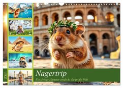 Cover Nagertrip - Ein kleiner Hamster entdeckt die große Welt (Wandkalender 2026 DIN A3 quer), CALVENDO Monatskalender