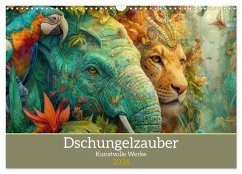Dschungelzauber - Kunstvolle Werke (Wandkalender 2026 DIN A3 quer), CALVENDO Monatskalender