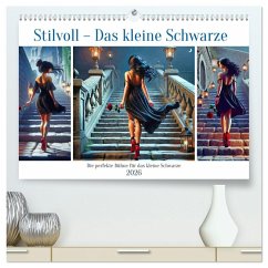 Stilvoll - Das kleine Schwarze (hochwertiger Premium Wandkalender 2026 DIN A2 quer), Kunstdruck in Hochglanz