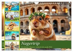 Cover Nagertrip - Ein kleiner Hamster entdeckt die große Welt (Wandkalender 2026 DIN A4 quer), CALVENDO Monatskalender