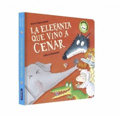 Cover La elefanta que vino a cenar (La ovejita que vino a cenar. Libro de cartón)