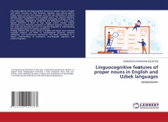 Cover Linguocognitive fe¿tures of proper nouns in English and Uzbek languages