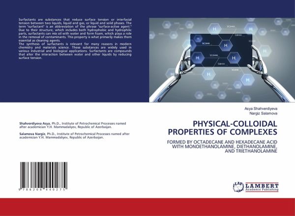 PHYSICAL-COLLOIDAL PROPERTIES OF COMPLEXES PHYSICAL-COLLOIDAL PROPERTIES OF COMPLEXES