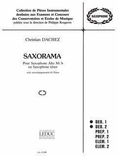 Cover SAXORAMA POUR SAXOPHONE ALTO OU TENOR ET PIANO O ROUGERON, PHILIPPE, ED.