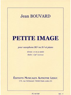 Cover BOUVARD PETITE IMAGE SAXOPHONE ALTO OU TENOR ET PIANO