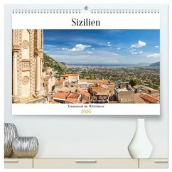 Cover Sizilien: Trauminsel im Mittelmeer (hochwertiger Premium Wandkalender 2026 DIN A2 quer), Kunstdruck in Hochglanz