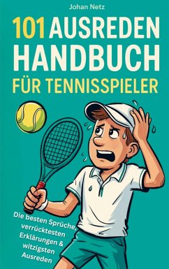 Cover 101 Ausreden Handbuch für Tennisspieler: Die besten Sprüche, verrücktesten Erklärungen & witzigsten Ausreden vom Court   Das Geschenkbuch fürs Tennis