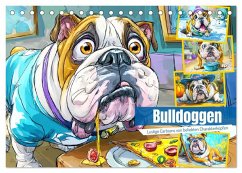 Bulldoggen. Lustige Cartoons von beliebten Charakterköpfen (Tischkalender 2026 DIN A5 quer), CALVENDO Monatskalender Bulldoggen. Lustige Cartoons von beliebten Charakterköpfen (Tischkalender 2026 DIN A5 quer), CALVENDO Monatskalender