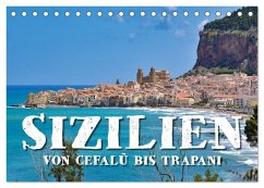 Sizilien - von Cefalù bis Trapani (Tischkalender 2026 DIN A5 quer), CALVENDO Monatskalender Sizilien - von Cefalù bis Trapani (Tischkalender 2026 DIN A5 quer), CALVENDO Monatskalender