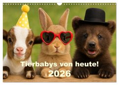 Tierbaby von heute! (Wandkalender 2026 DIN A3 quer), CALVENDO Monatskalender Tierbaby von heute! (Wandkalender 2026 DIN A3 quer), CALVENDO Monatskalender