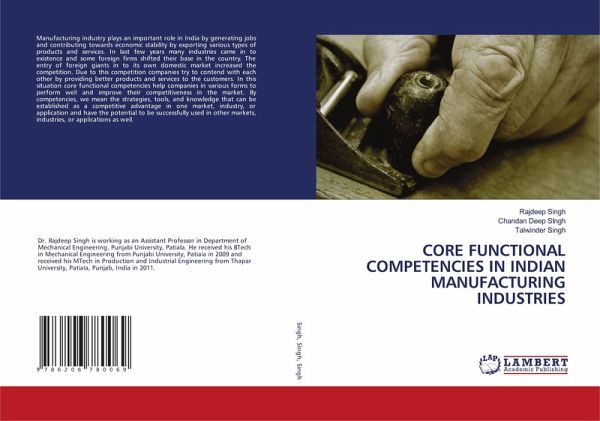 CORE FUNCTIONAL COMPETENCIES IN INDIAN MANUFACTURING INDUSTRIES