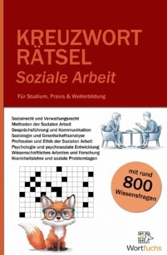 Cover Kreuzworträtsel Soziale Arbeit - 56 Rätsel mit Lösungen   Fachbegriffe spielerisch lernen
