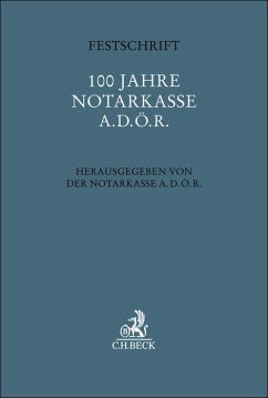 Cover Festschrift 100 Jahre Notarkasse A.d.ö.R.